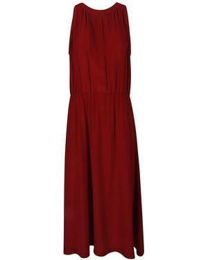 CRI.DA Silk Midi Dress - Red