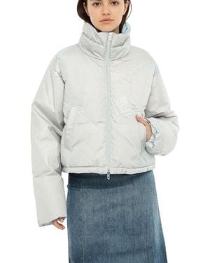 DIESEL Light Mock Collar Jacket - White