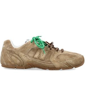 Miu Miu Lace Up Sneaker - Green