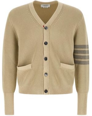 Thom Browne 'Garment Dye' Cardigan - Natural