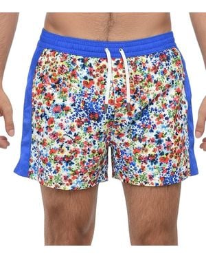 DSquared² Floral Swim Shorts - Blue
