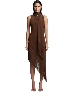 ‎Taller Marmo Halter Neck Maxi Dress - Brown