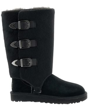 UGG Buckle Winter Boots - Black