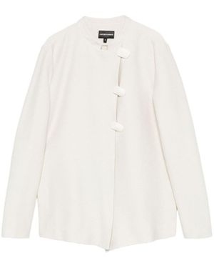 Emporio Armani Ivory Single-Breasted Jacket - White