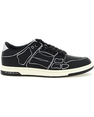Amiri Skel Top Low Sneakers - Black