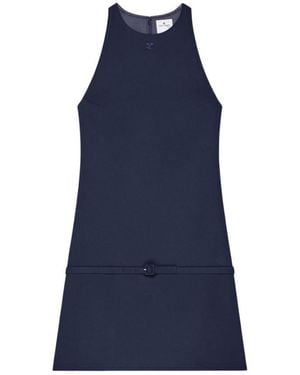 Courreges A-Line Mini Dress - Blue