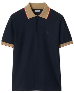Burberry Logo Polo - Blue