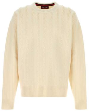 Gucci Textured Sweater - Natural