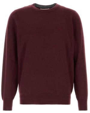 Brunello Cucinelli Crew Neck Sweater - Purple