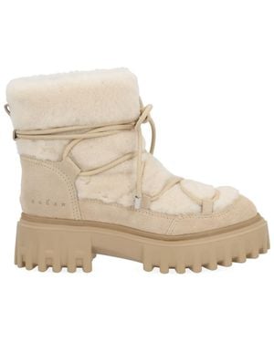 Hogan Ankle Boots - Natural