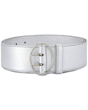 Prada Logo Buckle Belt - Gray