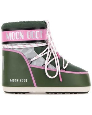 Moon Boot Logo Boots - Green