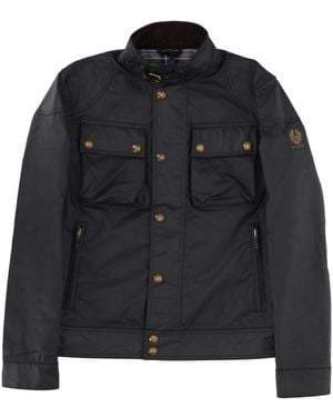 Belstaff Solid Band Collar Jacket - Black
