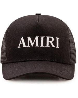 Amiri Logo Textured Baseball Hat - Black
