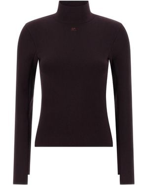Courreges Interlock Viscose Sweater - Blue