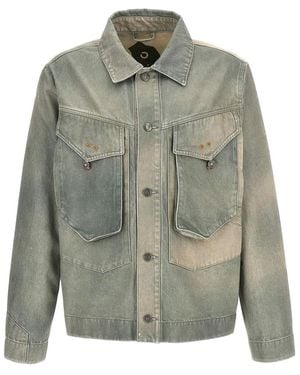 Objects IV Life Cotton Button-Up Denim Jacket - Gray