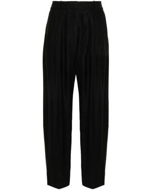 Studio Nicholson Wool Wide Leg Trousers - Black