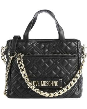 Love Moschino Logo Mini Satchel - Black