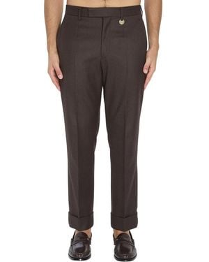 Burberry Solid Pants - Gray