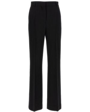 TOTEME Flared Flat Front Pants - Black