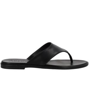 Aeyde Leather Slippers - Black