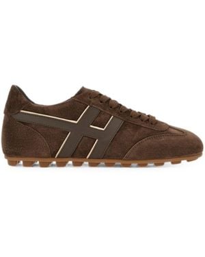 Hogan Logo Sneakers - Brown