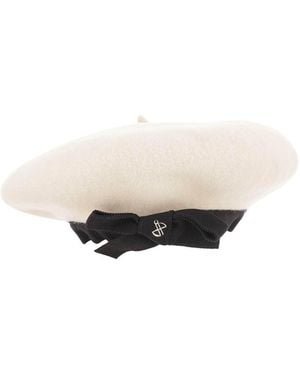 Patou Logo Beret Hat - Natural