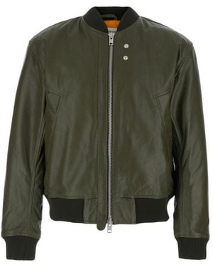 sunflower Band Collar Jacket - Green