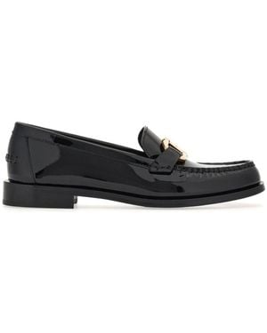 Ferragamo Leather Loafers - Black