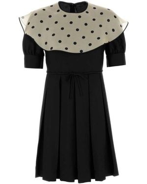 Valentino Garavani Shantung Dress - Black