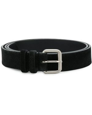 Dondup Textured Buckle Belt - Black