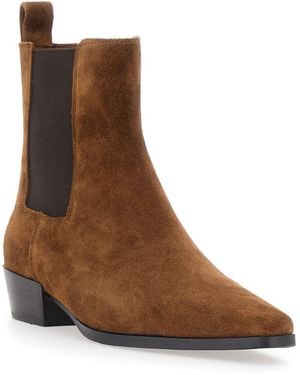 Strategia Pointed Ankle Boots - Brown