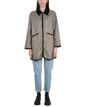 Lavenham Quilted Shirt Collar Jacket - Grey