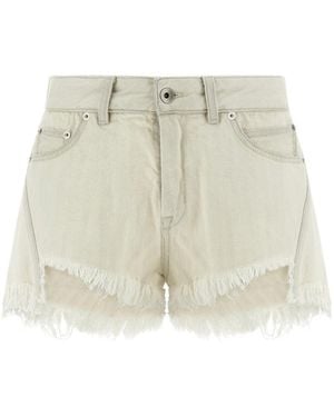 Rick Owens Denim Shorts - Natural