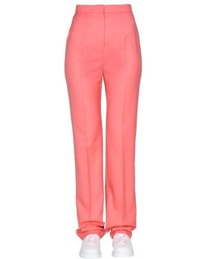 McQueen Straight Flat Front Pant - Pink