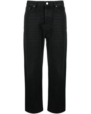 TOTEME Twisted Seam Denim Cotton Jeans - Black