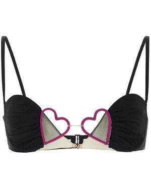 Nensi Dojaka 'Heart' Bra - Black