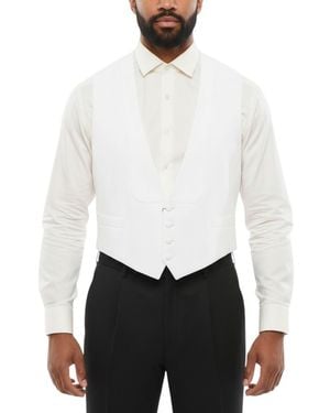 Corneliani Honeycomb Waistcoat - White