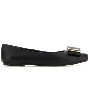 Ferragamo Lina Ballet Flats - Black