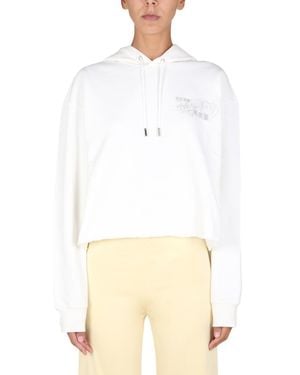 Opening Ceremony Graphic Hood Sweatshirt - White
