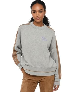 Palm Angels Logo Crew Neck Sweatshirt - Gray