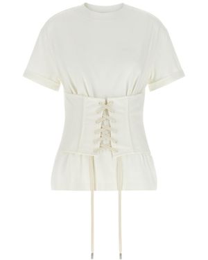 McQueen Solid Crew Neck T-Shirt - White