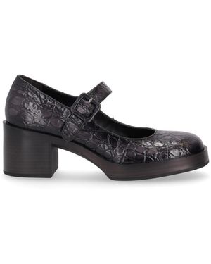 LA ROSE Leather Pumps - Black