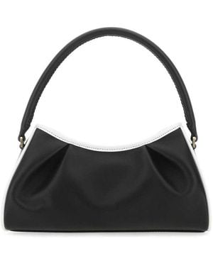 Elleme Dimple Moon Shoulder Bag - Black