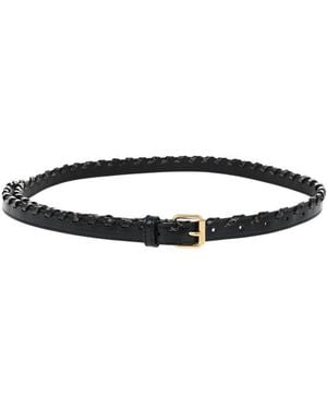 Dries Van Noten Braided Solid Belt - Black