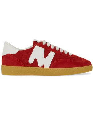 MSGM Logo Trainers - Red