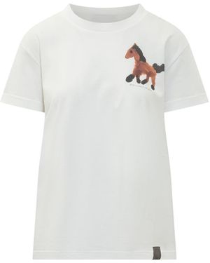 Stella McCartney Graphic Crew Neck T-Shirt - White