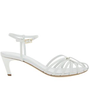 Semicouture Cage Heels - White