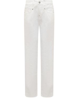 The Seafarer Straight High Rise Jeans - White