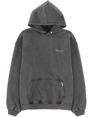 Represent Logo Oversized Hoodie - Gray